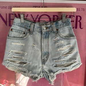 LEVIS 501 SHORTS DISTRESSED